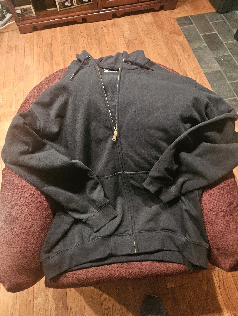 Carhartt Black Full-Zip Hooded Sweatshirt Preowned